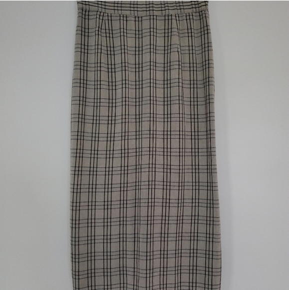 ZARA Ruched Tie Front Plaid Skirt - Picture 5 of 10